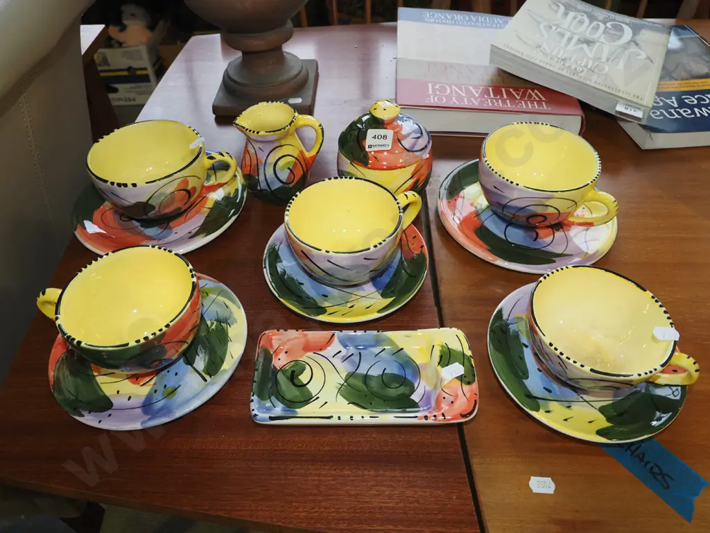 Christine Harris studio pottery coffee set Image 1++