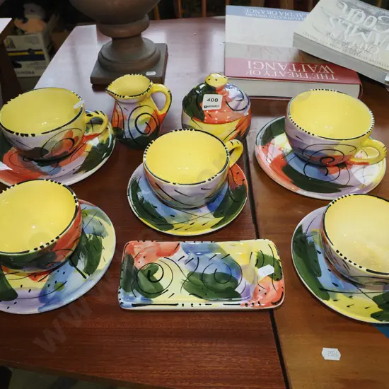 Christine Harris studio pottery coffee set