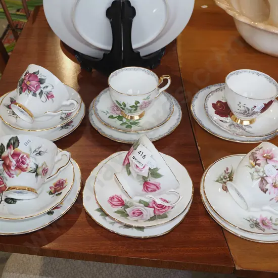 6x floral trios