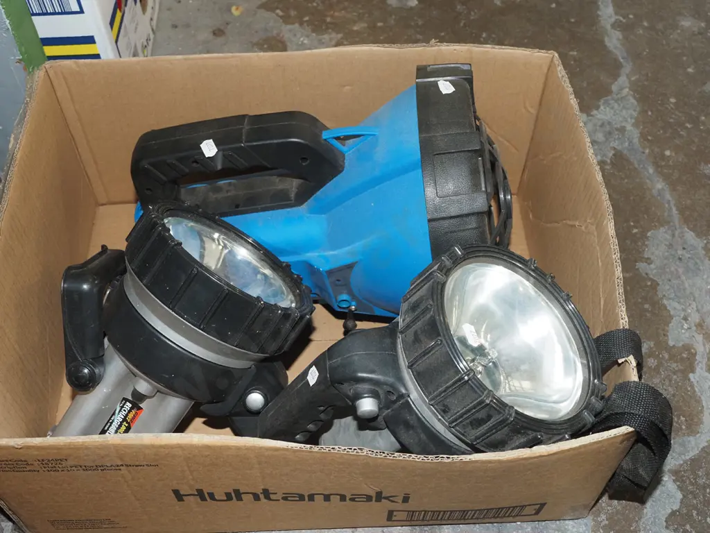 box; 3x rechargeable spotlights Image 1++