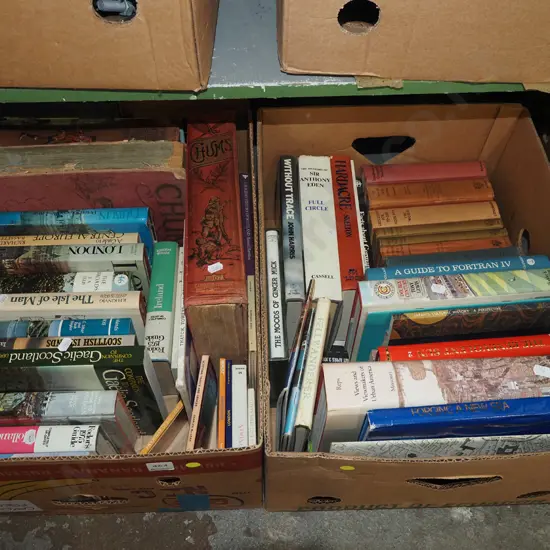 2x boxes of books
