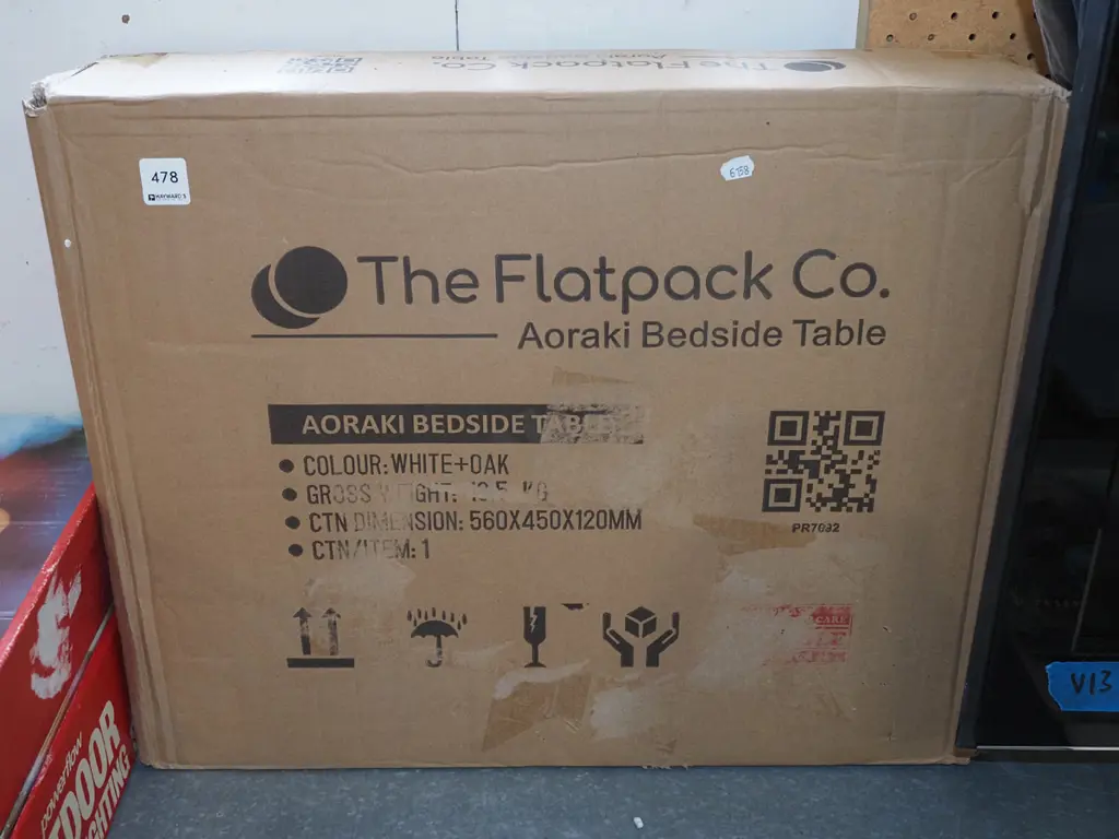 box; flat pack company bedside table Image 1++