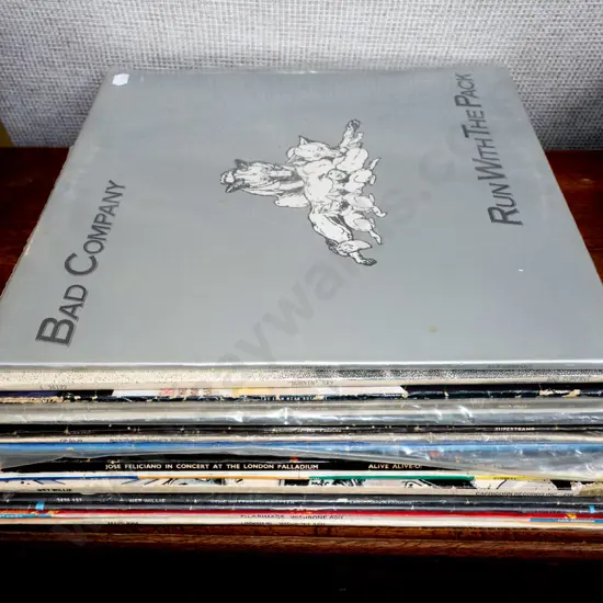 LPs; Bad Company, Eurythmics, Supertramp etc