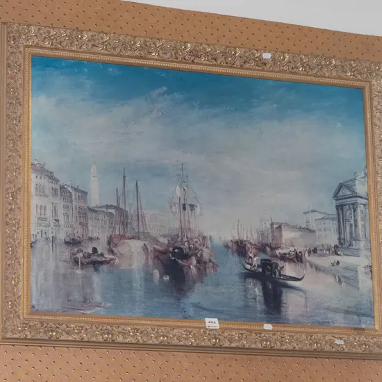 gilt framed print - Venetian scene
