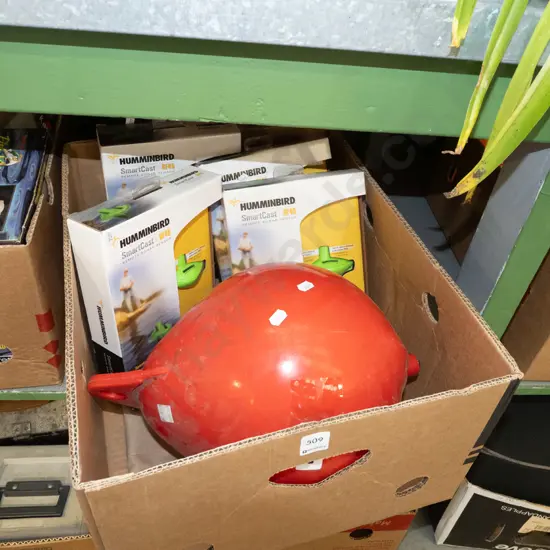 box; fishing floats, 4x boxed hummingbird smart casts