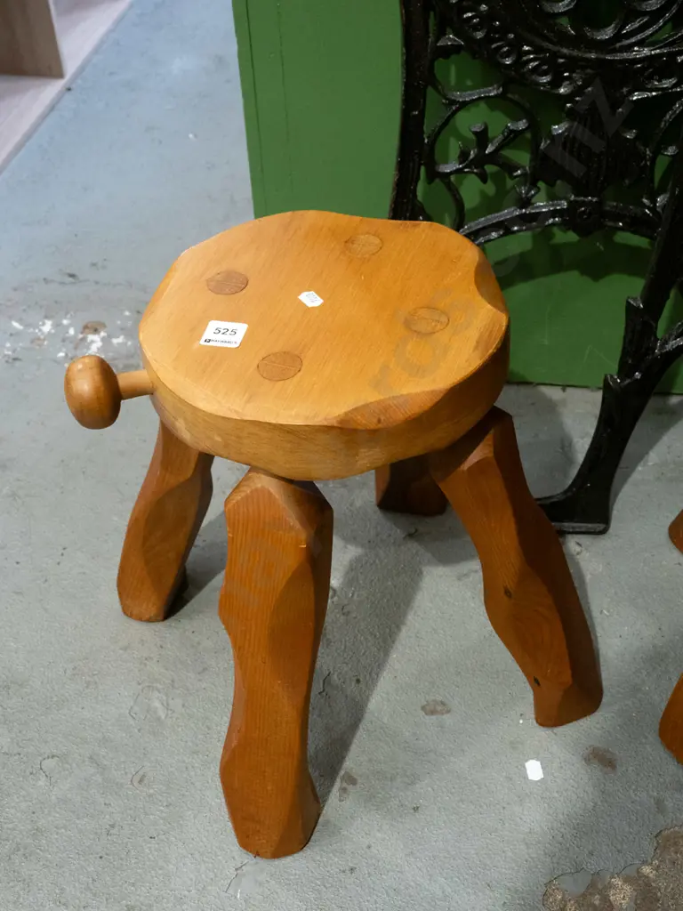 reproduction rimu milking stool Image 1++
