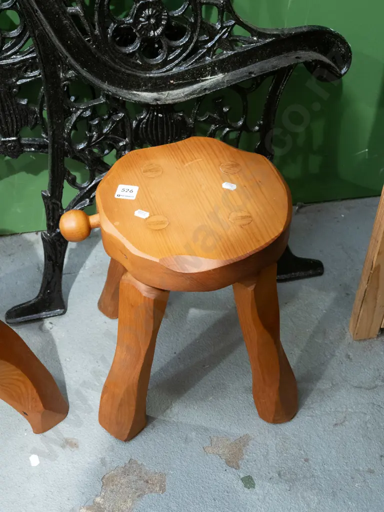 reproduction rimu milking stool Image 1++