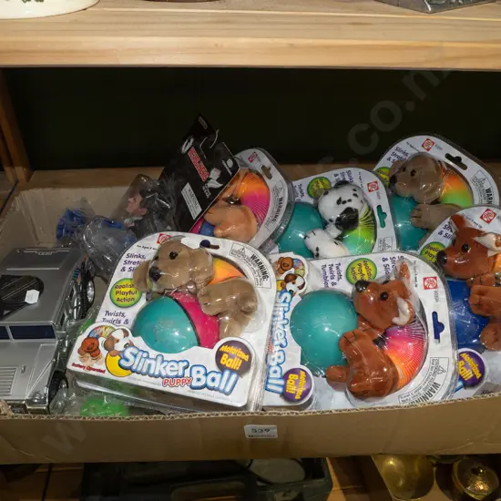 box; toy car etc