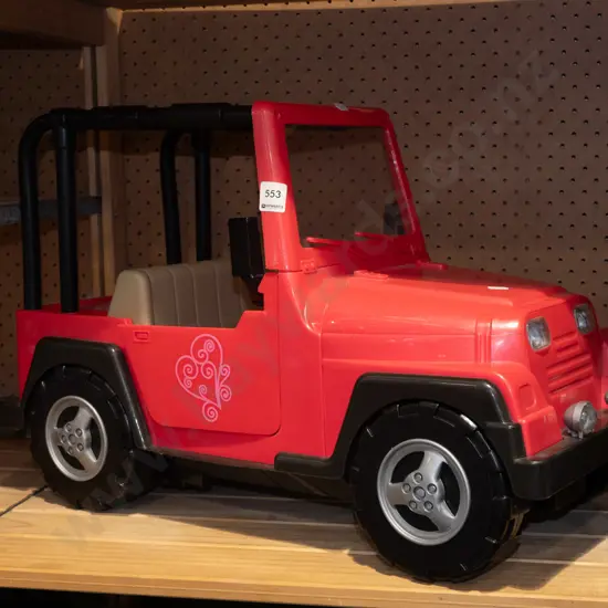 large plastic toy jeep