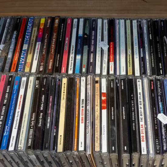 box of CDs