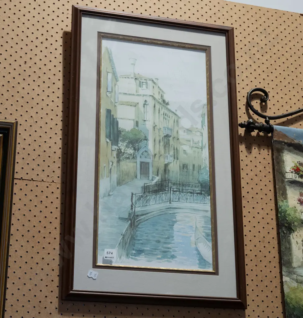 framed print - Venetian scene Image 1++