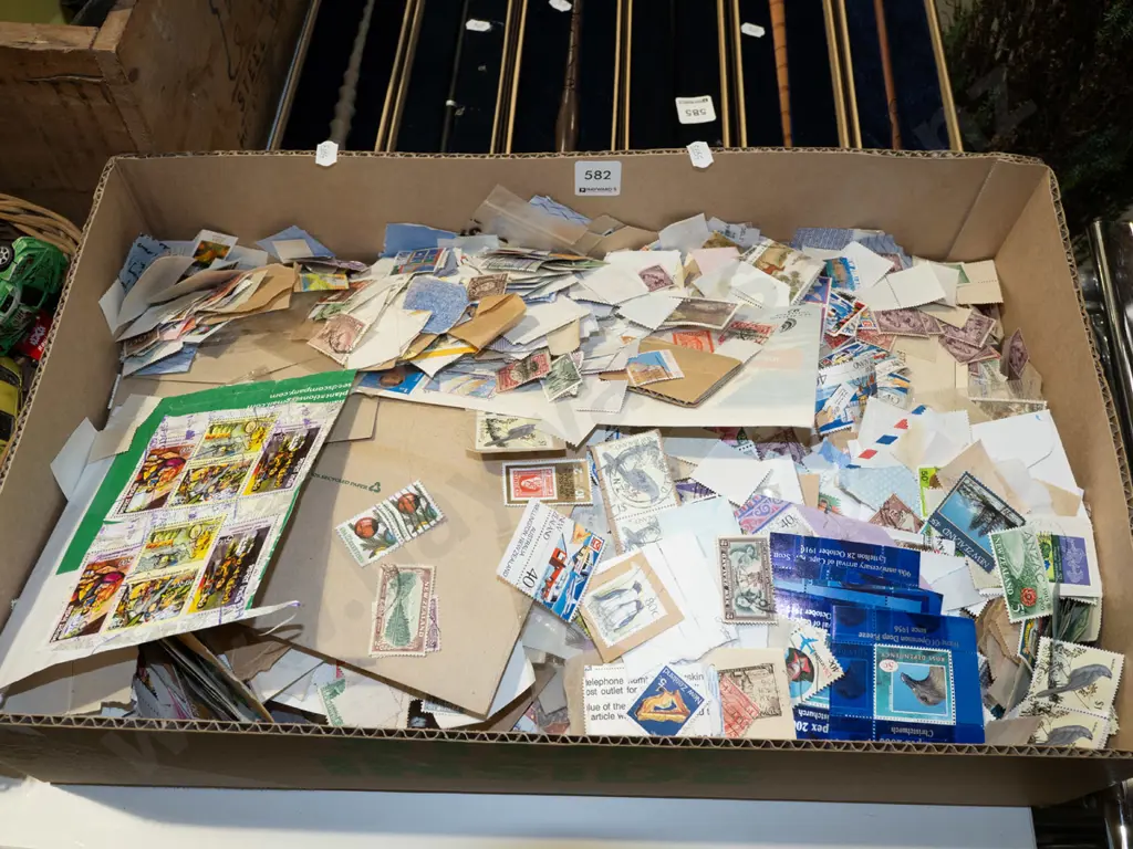box of loose stamps Image 1++