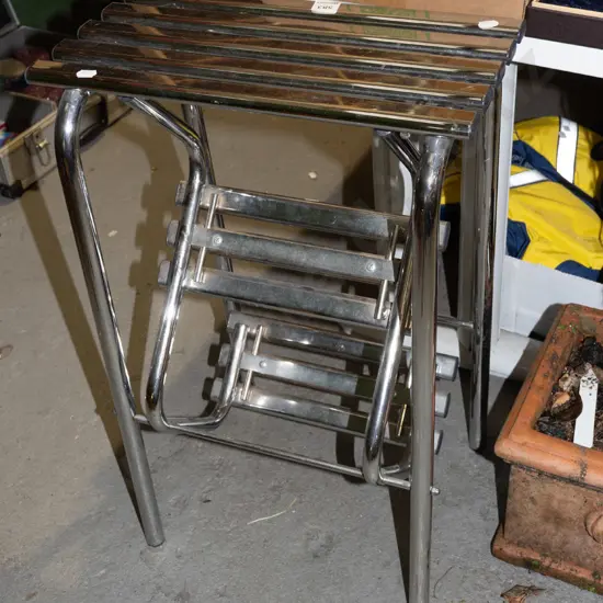 chrome kitchen step stool