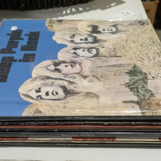 LPs; Deep Purple, Sharon O'Neill, The Cars etc