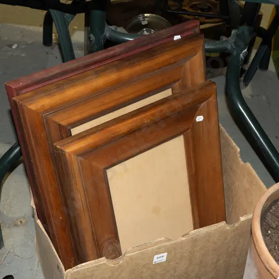 box of wooden picture frames