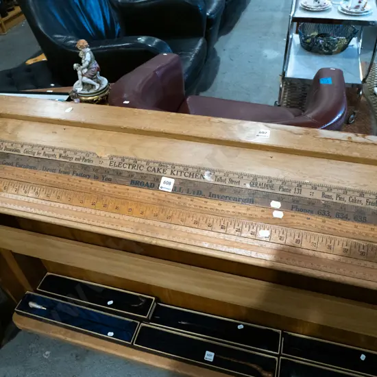 vintage advertising rulers