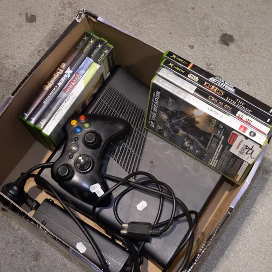 box; x-box 360, controller, games