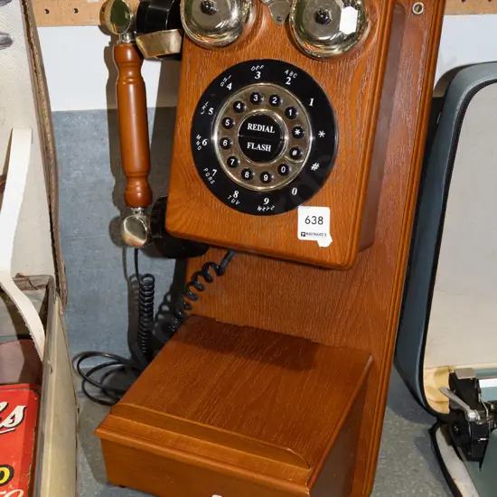 reproduction wall mounted telephone