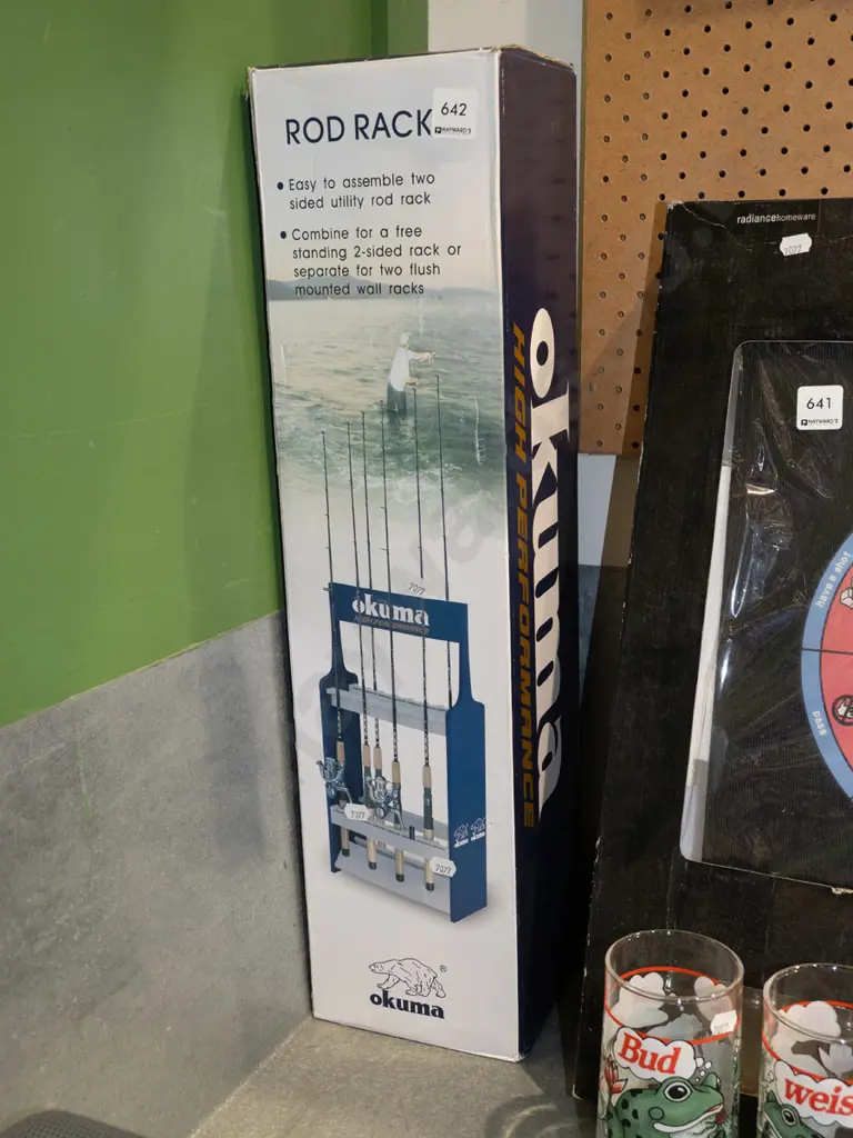 Okuma boxed fishing rod rack Image 1++