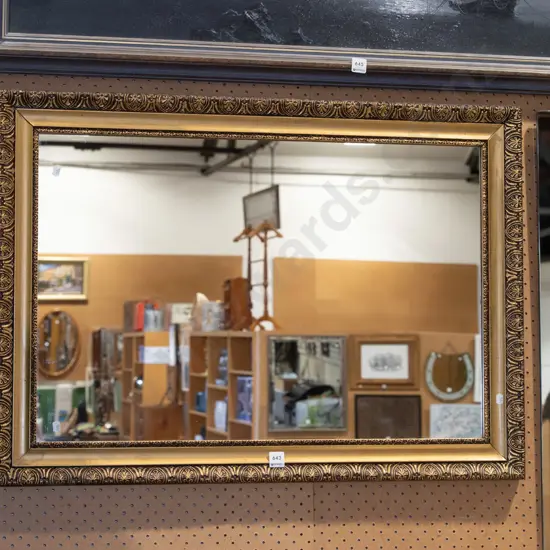gilt framed wall mirror