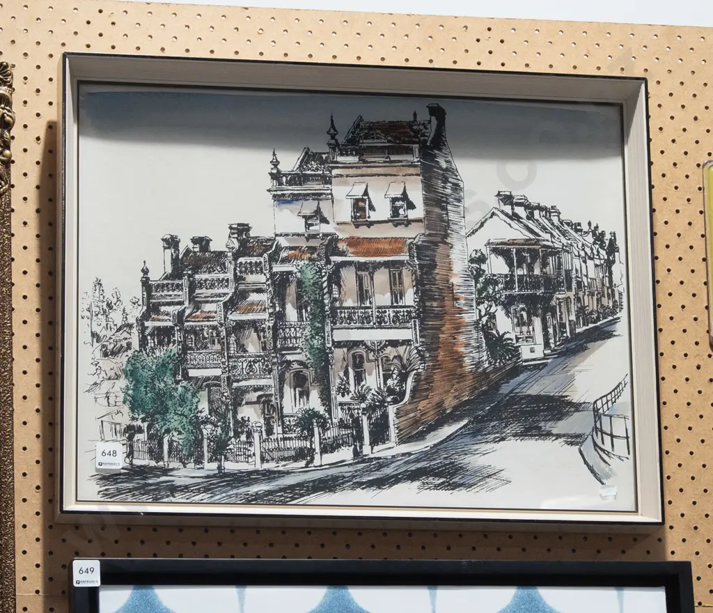 framed print - street scene Image 1++