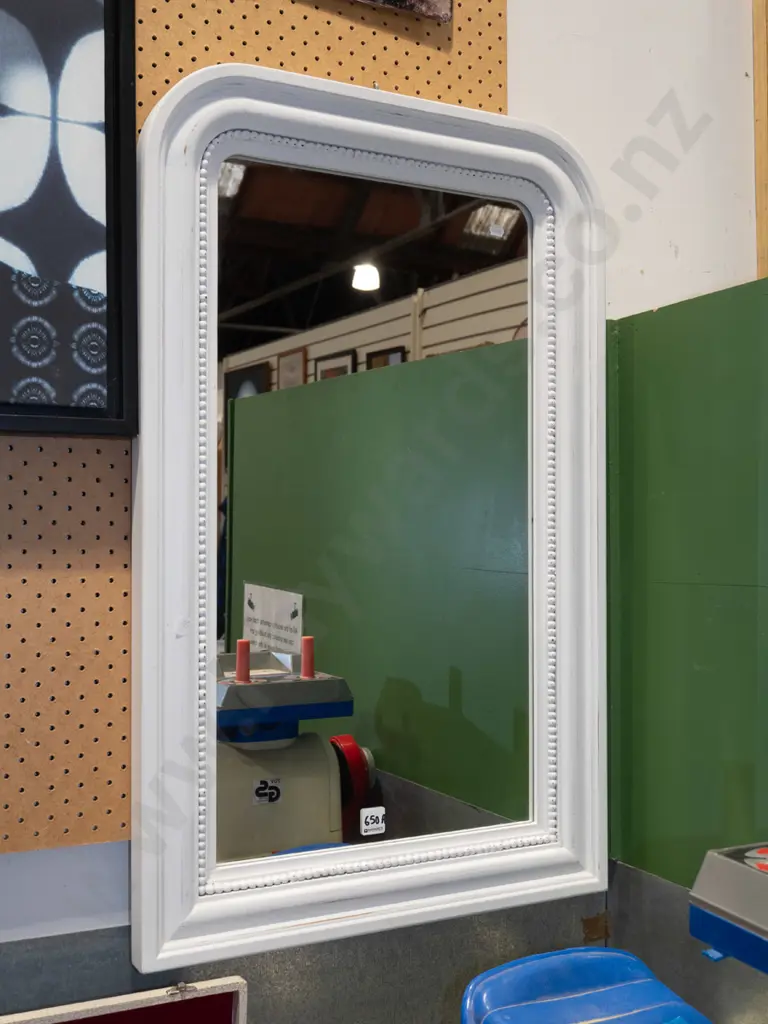 wall mirror in white painted wood frame Image 1++