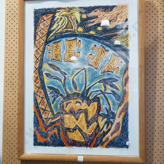 framed ltd edition print - Island of Exchange II
