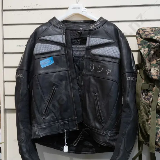 leather size 42 motorcycle jacket