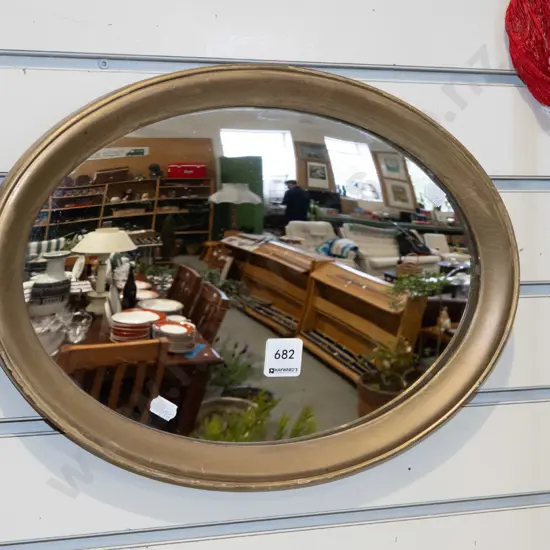 small oval wall mirror L370