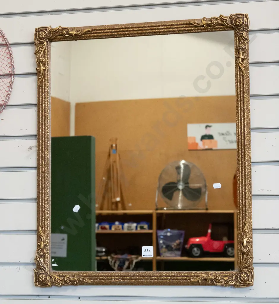 gilt framed wall mirror Image 1++