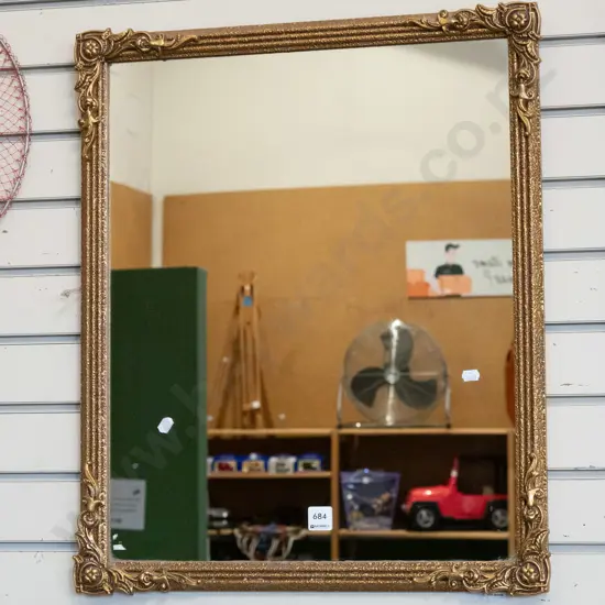 gilt framed wall mirror