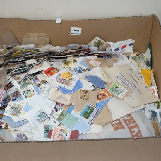 box of stamps