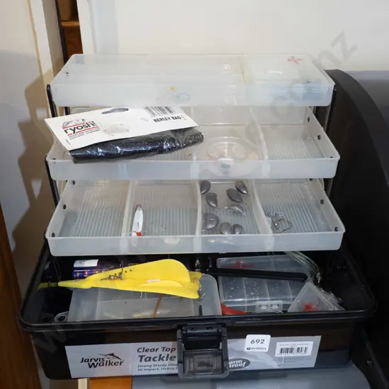 tackle box and contents