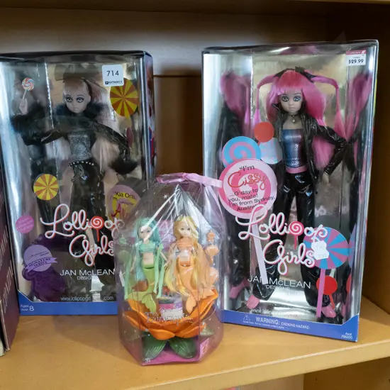 2x Jan McLean dolls - Alani, Cissy and Barbie Fairytopia dolls
