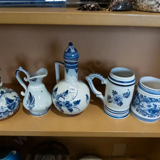 Delft jugs, beer mugs