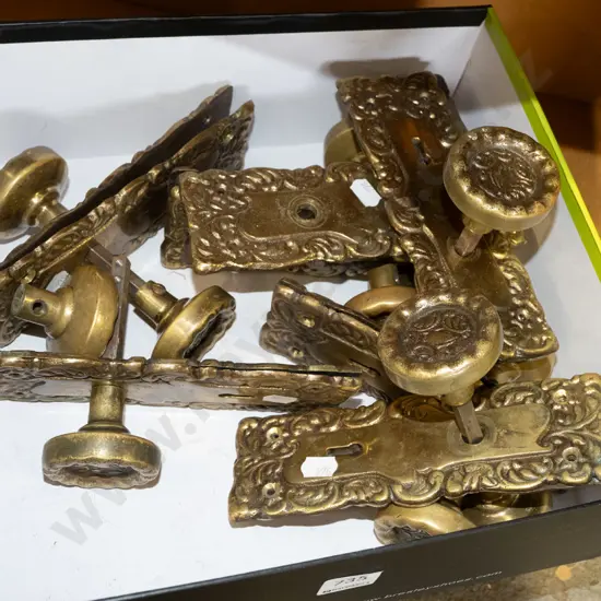 box; solid brass door hardware