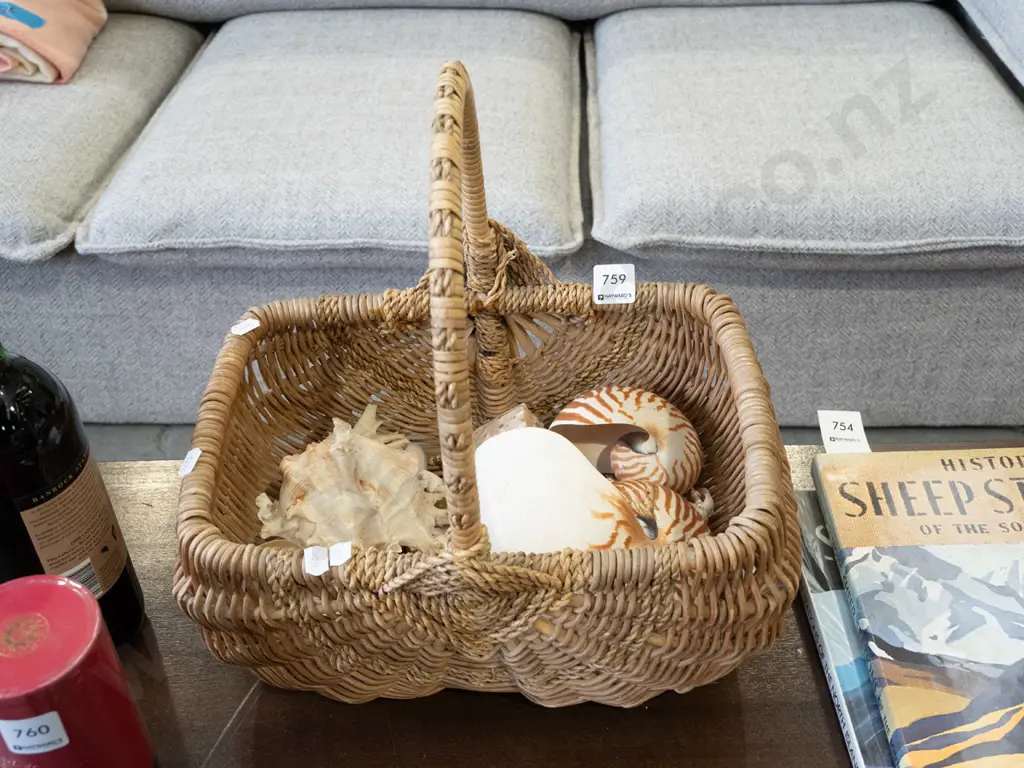 basket of seashells Image 1++
