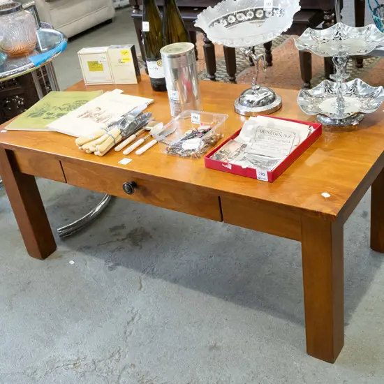 solid pine coffee table