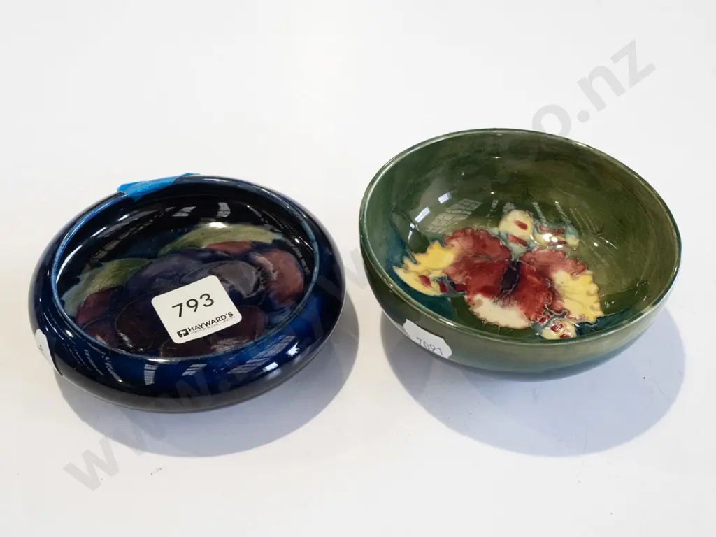 2x small Moorcroft dishes (both have repairs) Image 1++