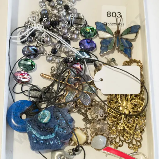 tray of costume jewellery