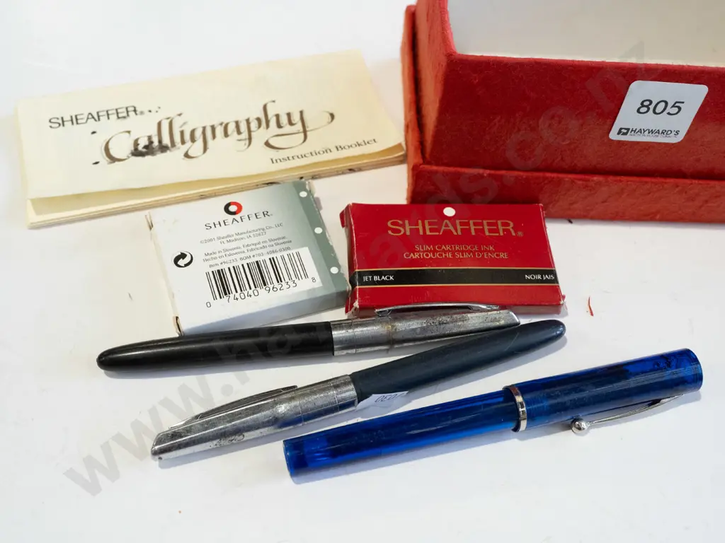 box; vintage fountain pens & ink Image 1++