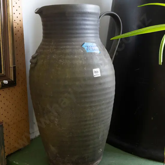 large terracotta garden jug H550