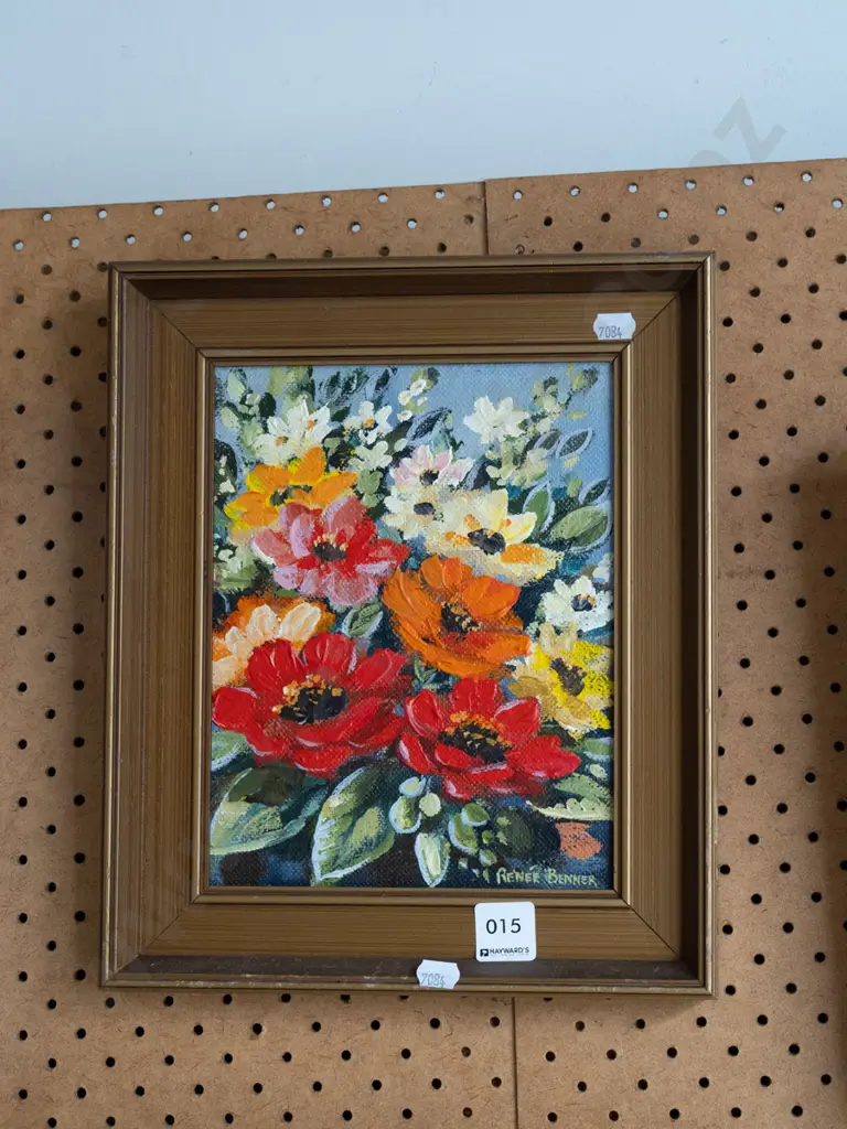 framed oil - flowers Image 1++
