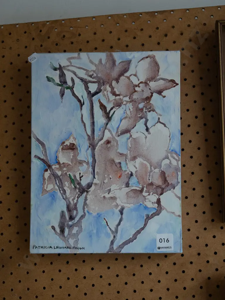 Patricia Tough acrylic on boxed canvas - magnolias H310 Image 1++