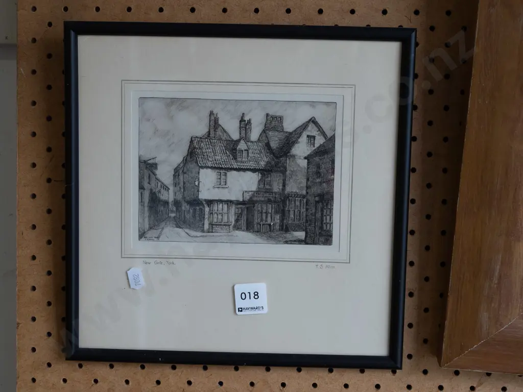 framed etching - Newgate, York Image 1++