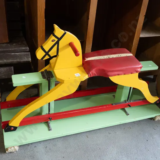 child's rocking horse - split to vinyl seat