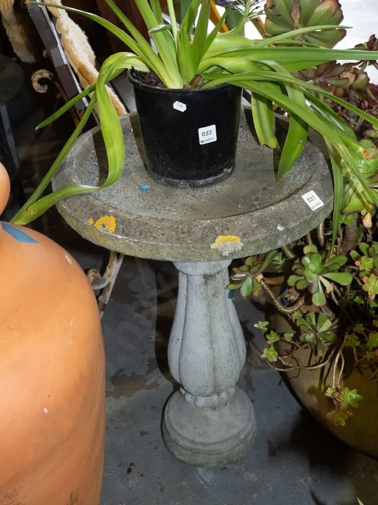 concrete bird bath H630 Image 1++