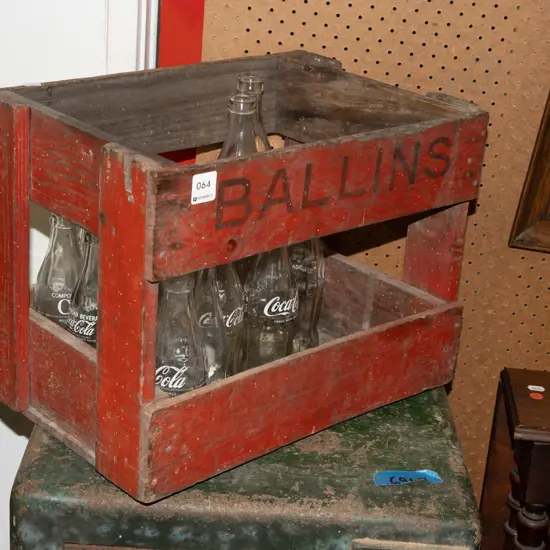 Ballins soda crate and Coca Cola bottles