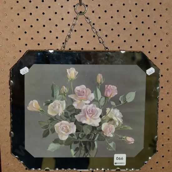 mirrored print - roses
