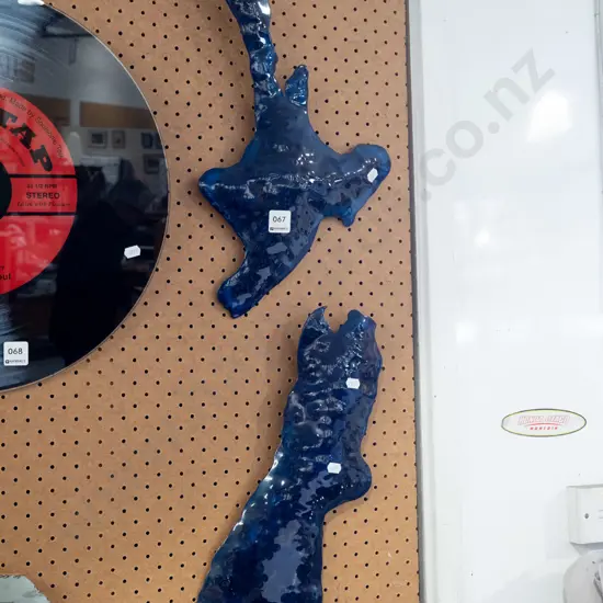 pressed tin and enamel New Zealand wall art